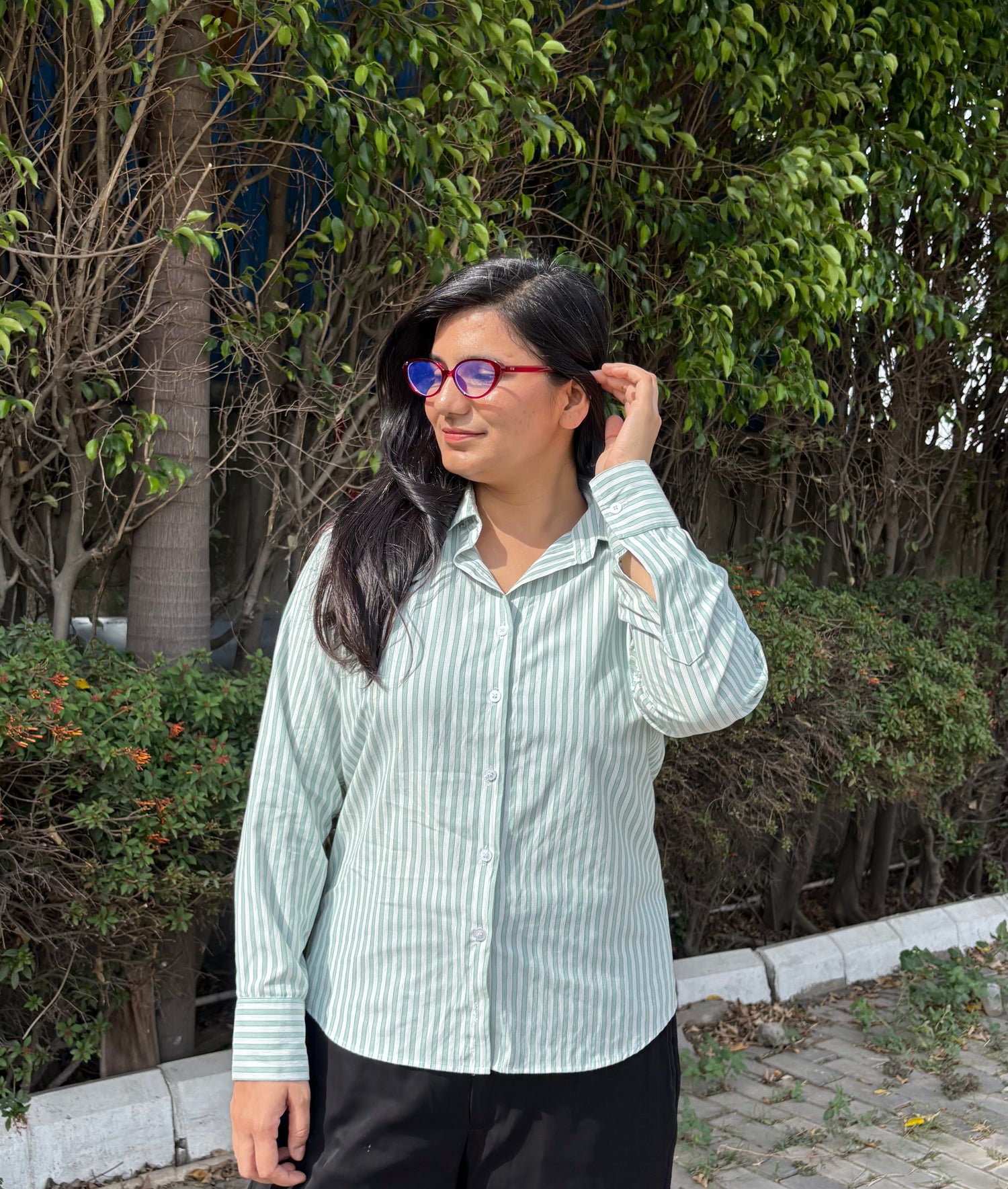 Minty Stripe shirt